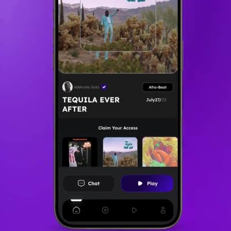 Cover image for Here are some UI Screen I animated For a Music App website A...