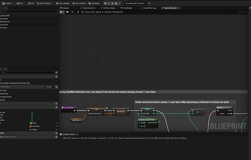 Cover image for In my Titanic Panic Remake, obstacles are generated using a ...