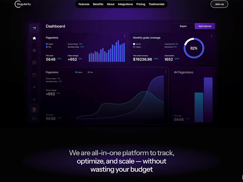 Cover image for A Framer SaaS website I worked on a few months ago. Animated...