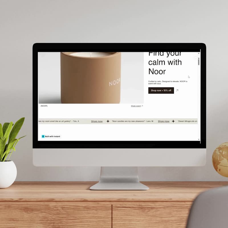 Cover image for Building Noor: A Cozy Candle Shopify Store