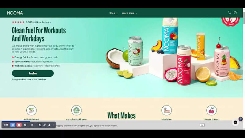 Cover image for NOOMA E-commerce Website Design & Optimization