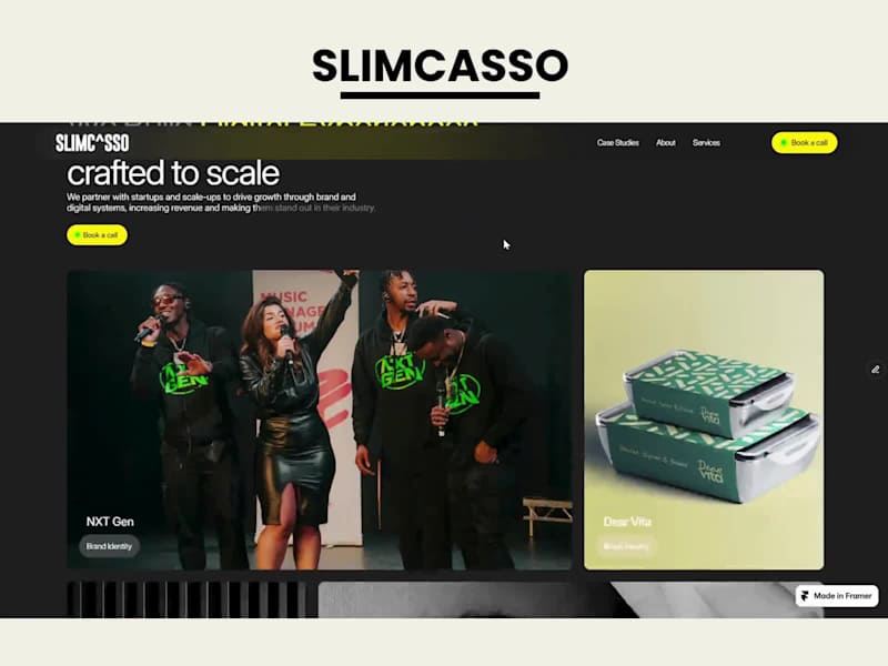 Cover image for Slimcasso Digital Agency Website Design