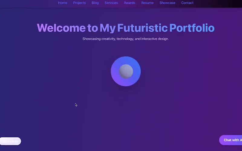Cover image for 3D World-Class Portfolio Frontend Development