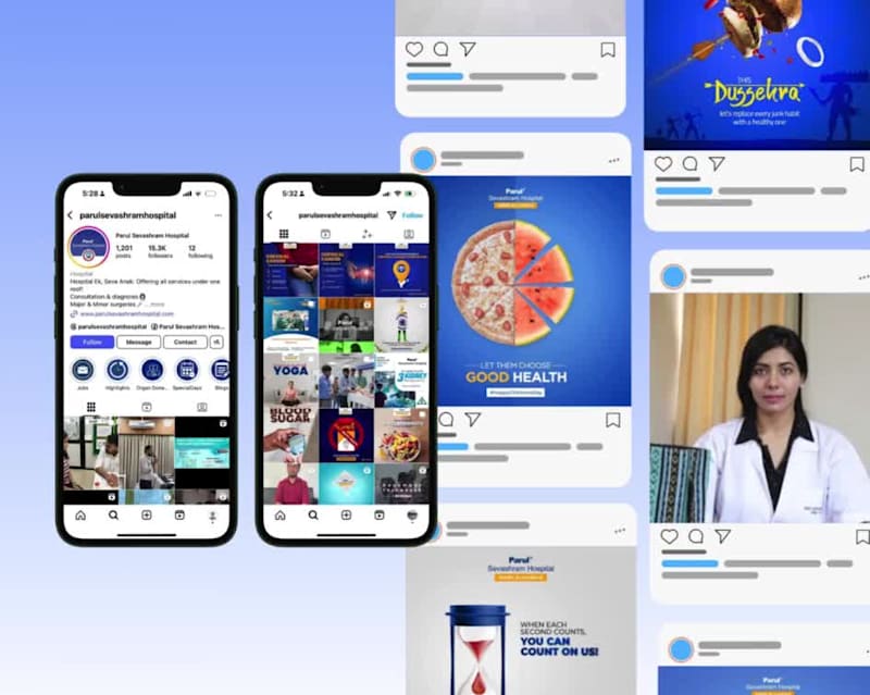 Cover image for Social Media Manager | Parul Hospital