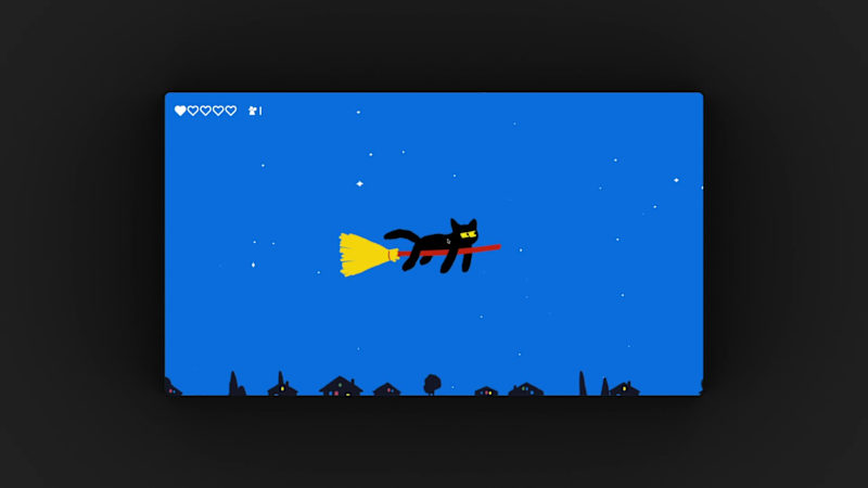 Cover image for Cat Night Mini Game - Full Rive, No Code, Fully Responsive �...