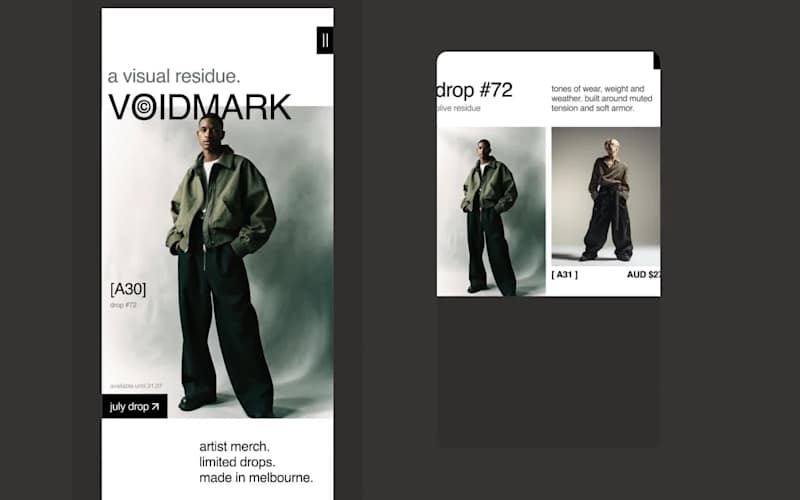Cover image for Mobile-First eCommerce Website for VOIDMARK