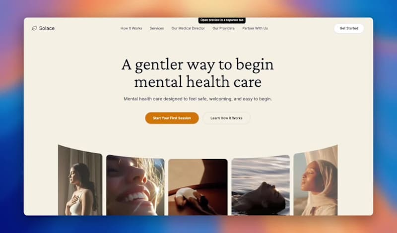 Cover image for Completed the landing page today, built entirely using @bolt...