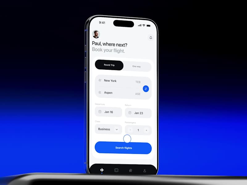 Cover image for Exploring a minimalist approach to flight booking. Cassio is...