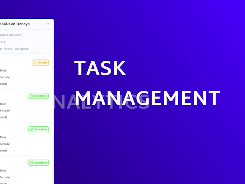 Cover image for Task Management and Analytics Dashboard Design