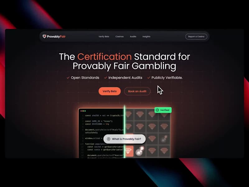 Cover image for ProvablyFair.org Development for Mondus