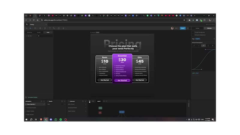 Cover image for Interactive Pricing Component for a
