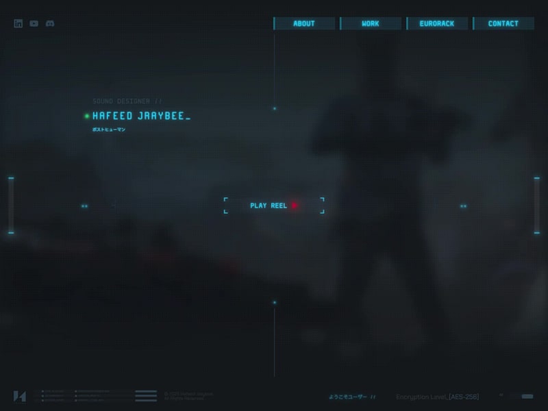 Cover image for Video game HUD themed Animated Portfolio Site