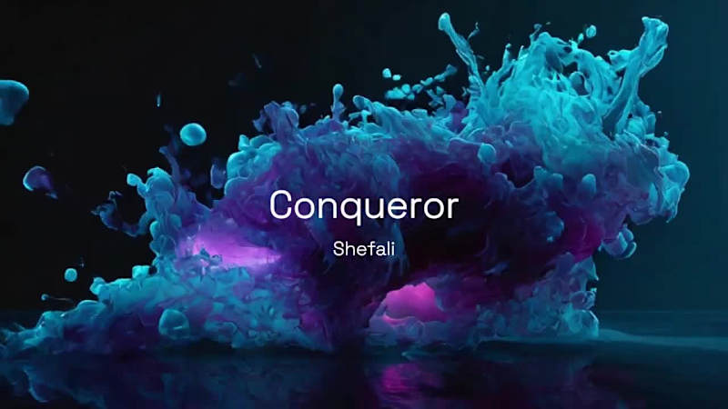 Cover image for Shefali's 'Conqueror' – AI Music Video
