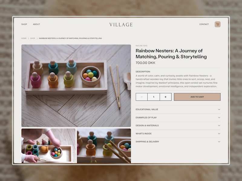 Cover image for The Village Natural | Framer E-commerce Website