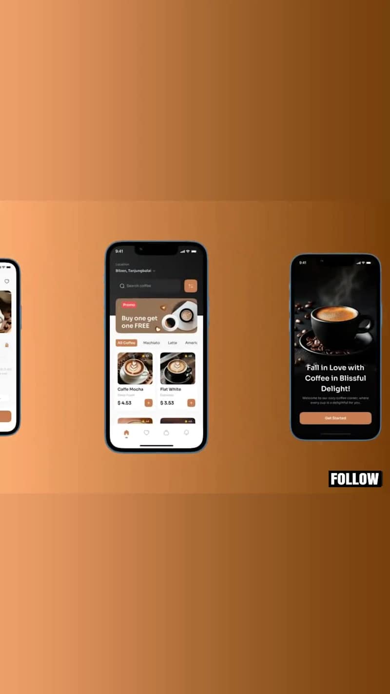 Cover image for Minimalist Coffee App UI Design