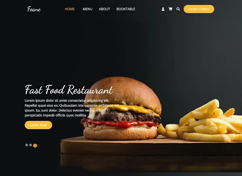 Cover image for Feane Template Clone – Restaurant Website