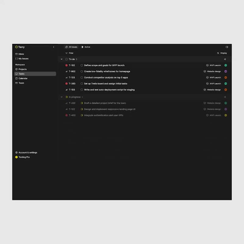 Cover image for Task management app