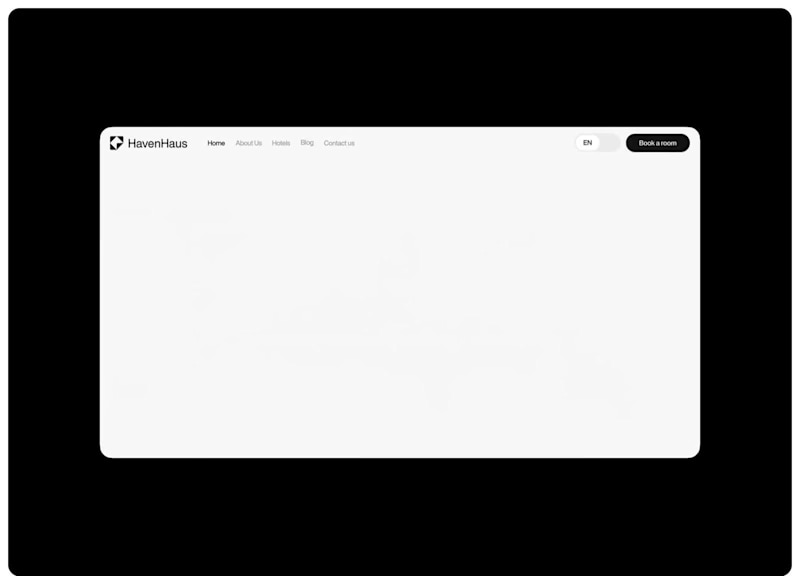 Cover image for Havenhaus - Luxury Hotel Branding & website