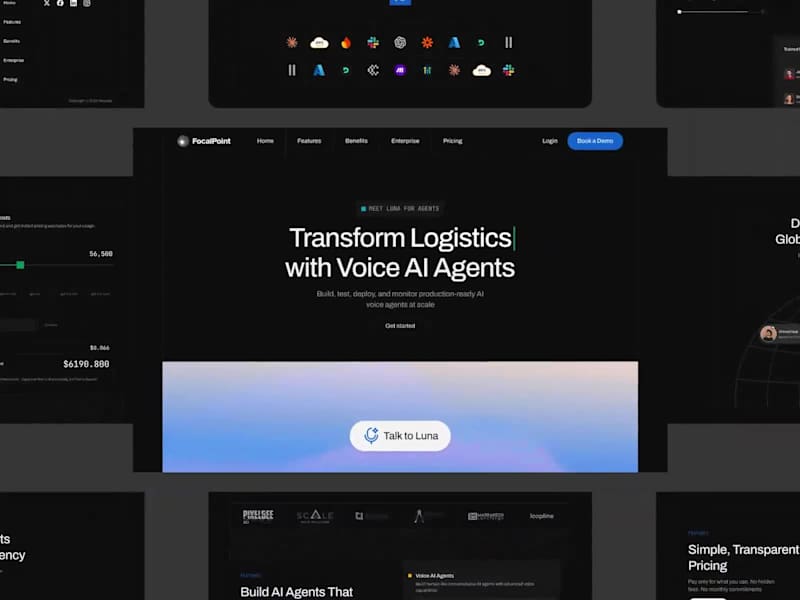 Cover image for Focalpoint - AI Voice Agents Landing page redesign