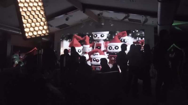 Cover image for AI-Generated Visuals on LED Screen | AILA Christmas Party