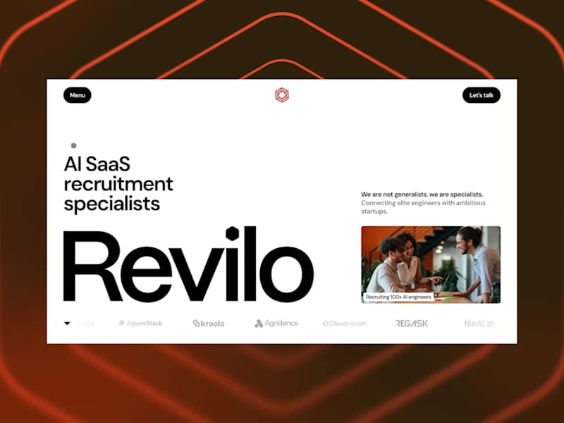 Cover image for New website launch for Revilo. Strategy ↔ Design ↔ Development