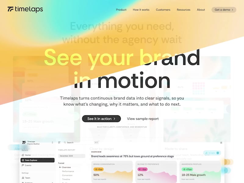 Cover image for Timelaps — Designing a Living Brand Intelligence Platform