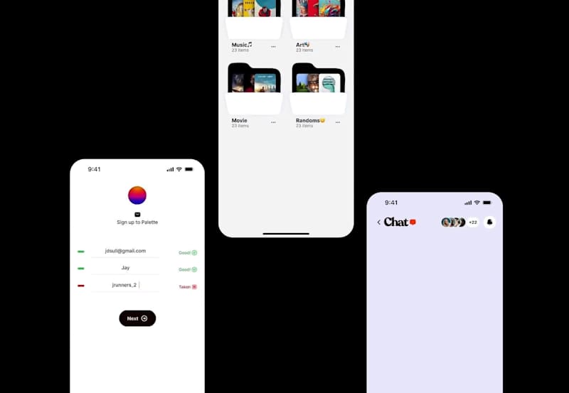 Cover image for Palette Mobile App. A social