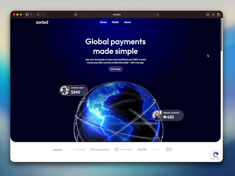 Cover image for Sorted Wallet – Figma Design & Webflow Development