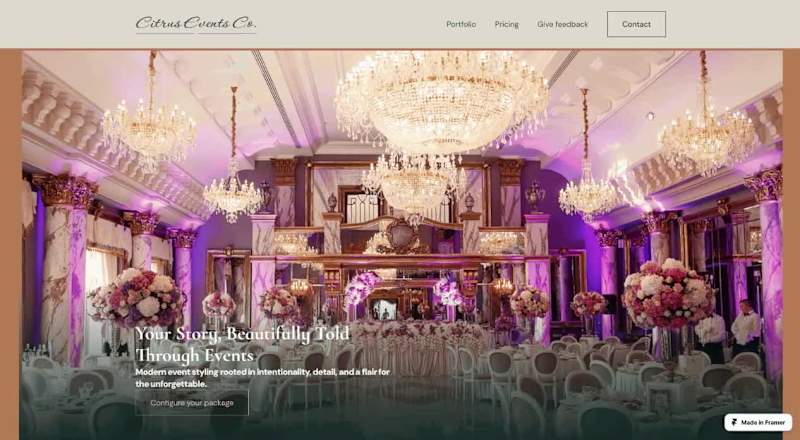 Cover image for Premium Website for Wedding & Event Studio