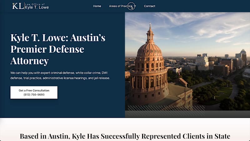 Cover image for Designed and developed a professional website for Kyle T. Lo...