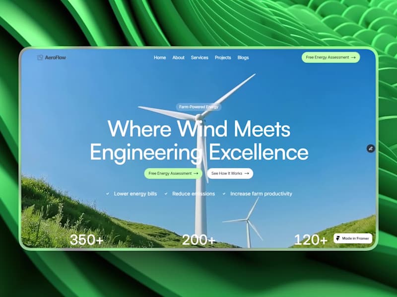 Cover image for AeroFlow Energy Website Design & Development