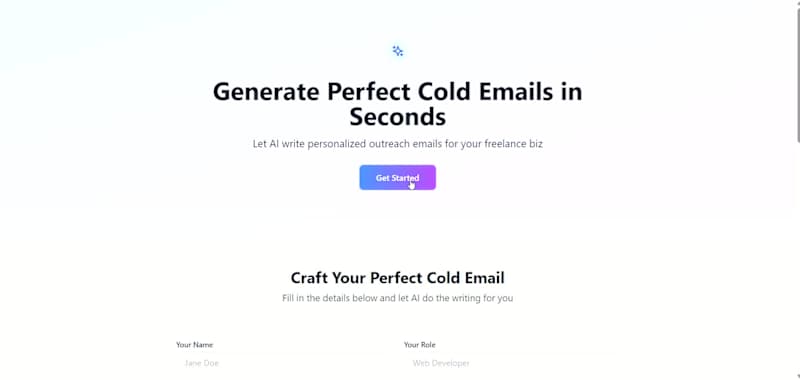 Cover image for AI Cold Email Generator for Freelancers