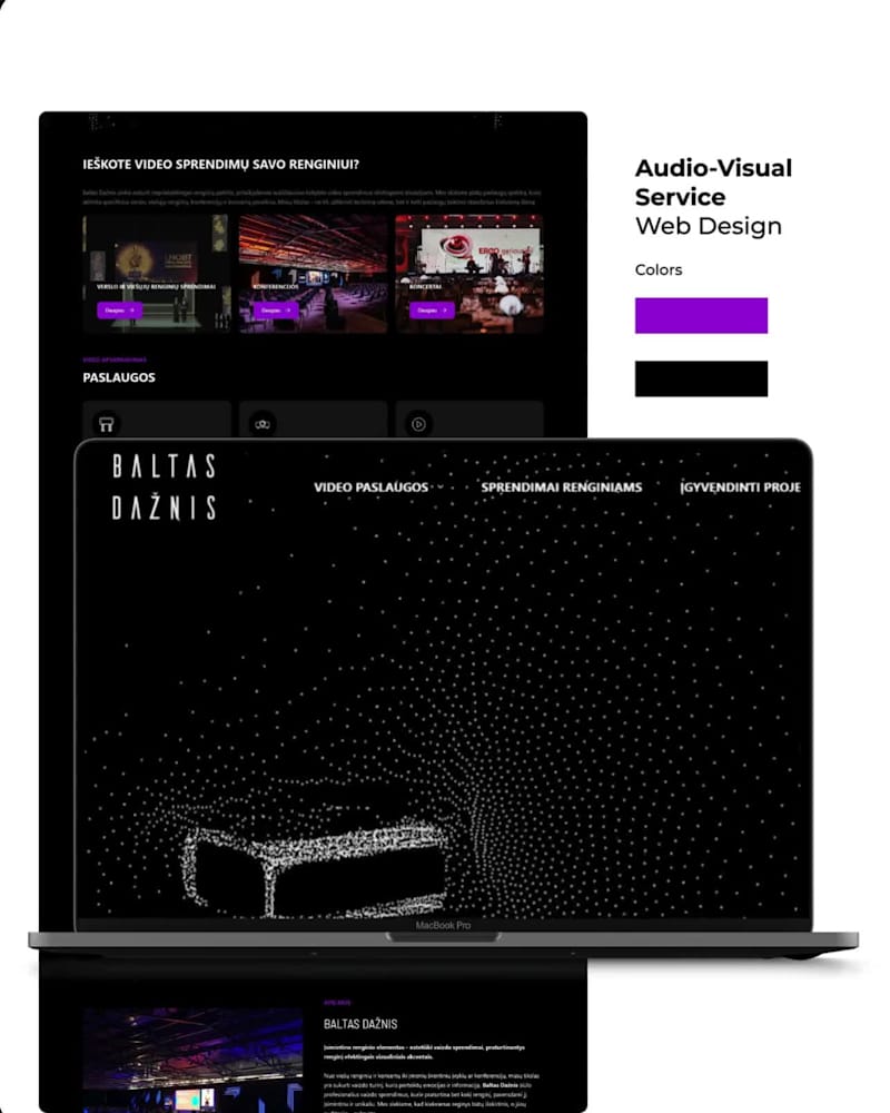 Cover image for Baltas Dažnis – Event Production