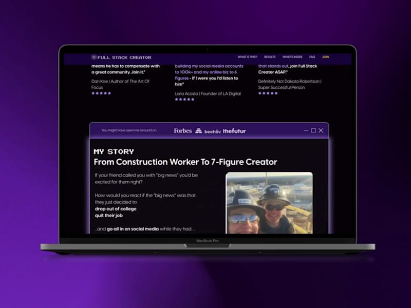 Cover image for Landing Page Design for Online Community