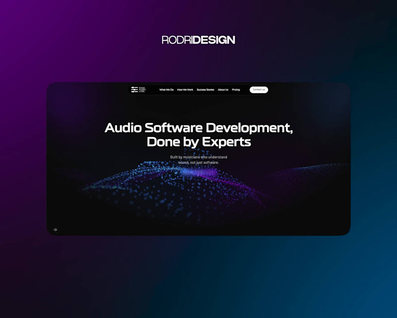 Cover image for A fully custom Webflow site for Edge Audio Labs — an AI-powe...