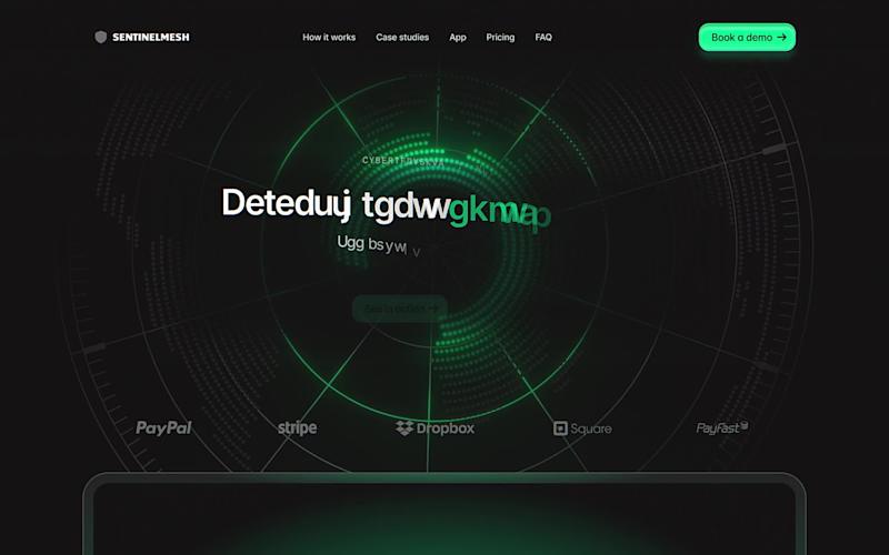 Cover image for Modern dark-themed SaaS landing page designed to promote a c...