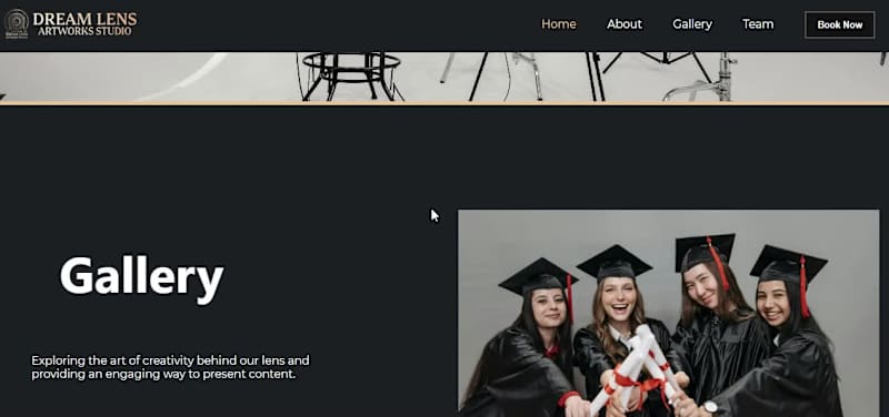 Cover image for 🎨 Fresh design for Dream Lens Artworks Studio! Crafted a ho...