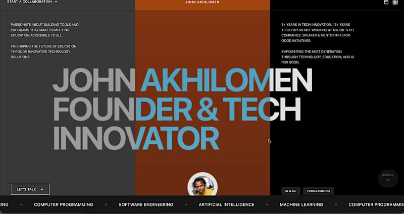 Cover image for A UI/UX-focused personal website with