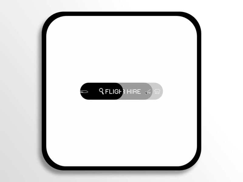 Cover image for Travel Booking Tabs created in Rive