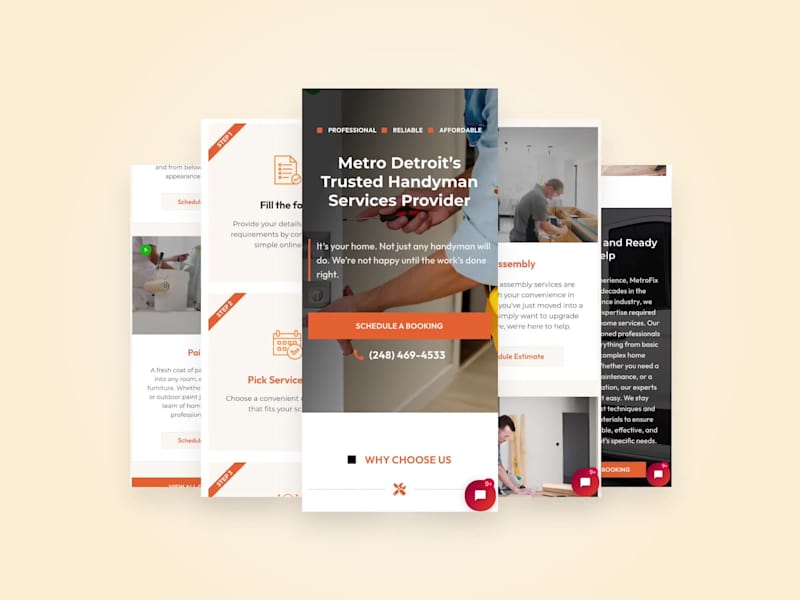 Cover image for MetroFix Handyman Services Website Development