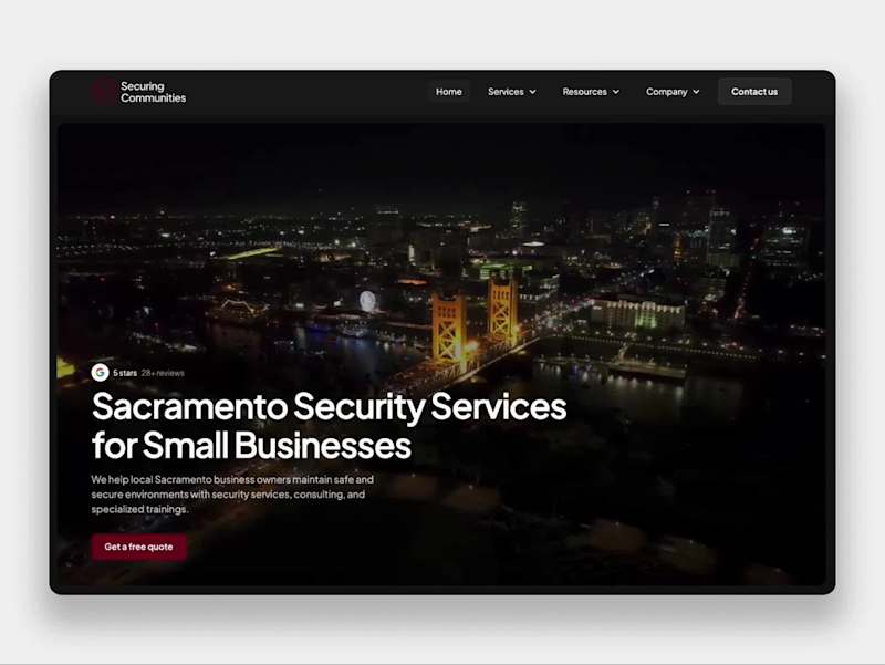 Cover image for Monthly Service for Securing Communities