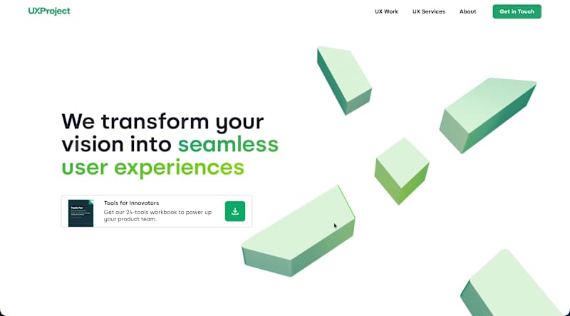 Cover image for An interactive 3D homepage design