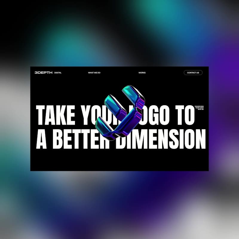 Cover image for 3D Website for 3DEPTH Digital