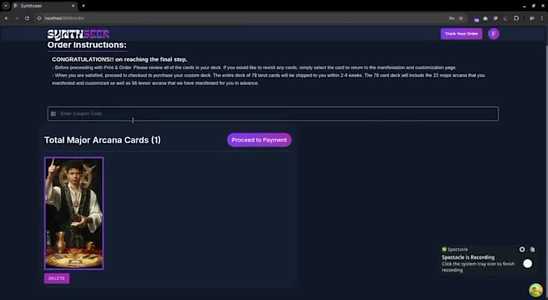 Cover image for AI-Driven Tarot Card Generation Platform