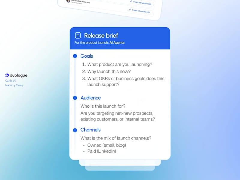 Cover image for Duologue Cards UI