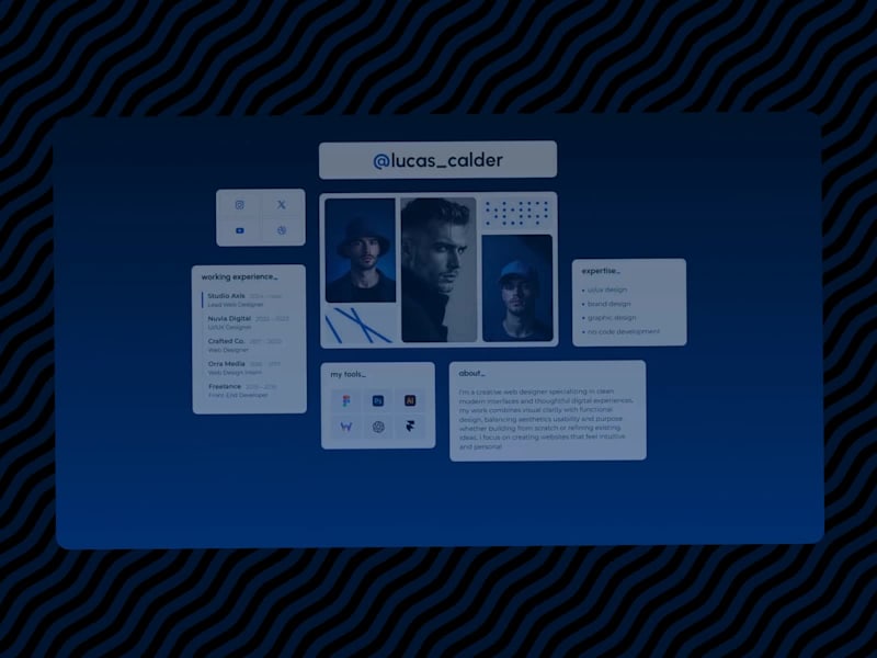 Cover image for Portfolio Website built with WebStudio & Lummi.ai