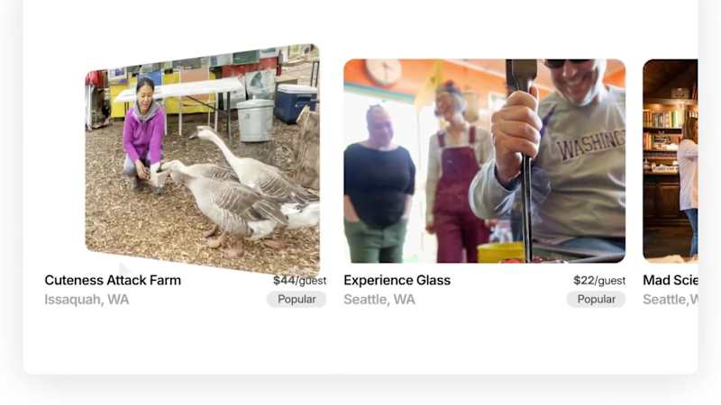 Cover image for Experience @Airbnb experiences with video on hover.