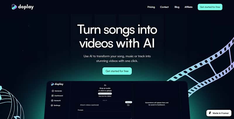 Cover image for DoPlay Framer Landing Page Design
