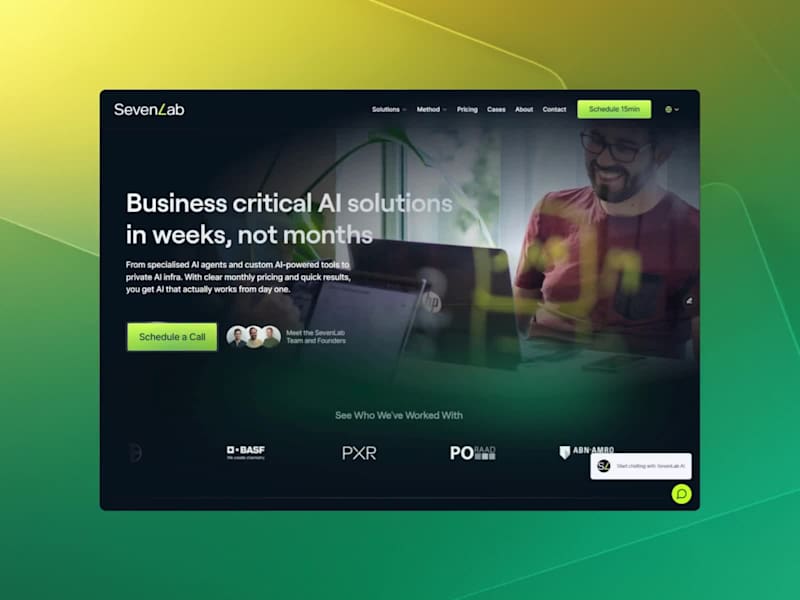 Cover image for SevenLab AI Solutions Website Redesign
