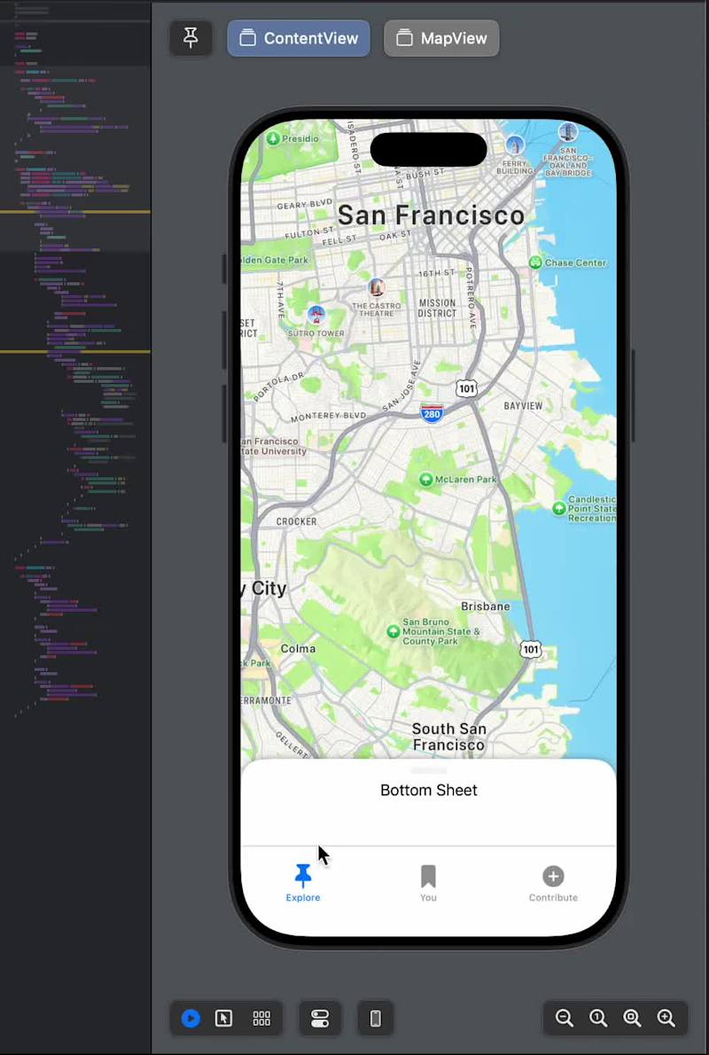Cover image for BottomSheet interaction in SwiftUI